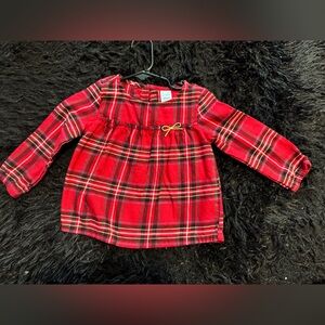 Carter's Red Plaid Top